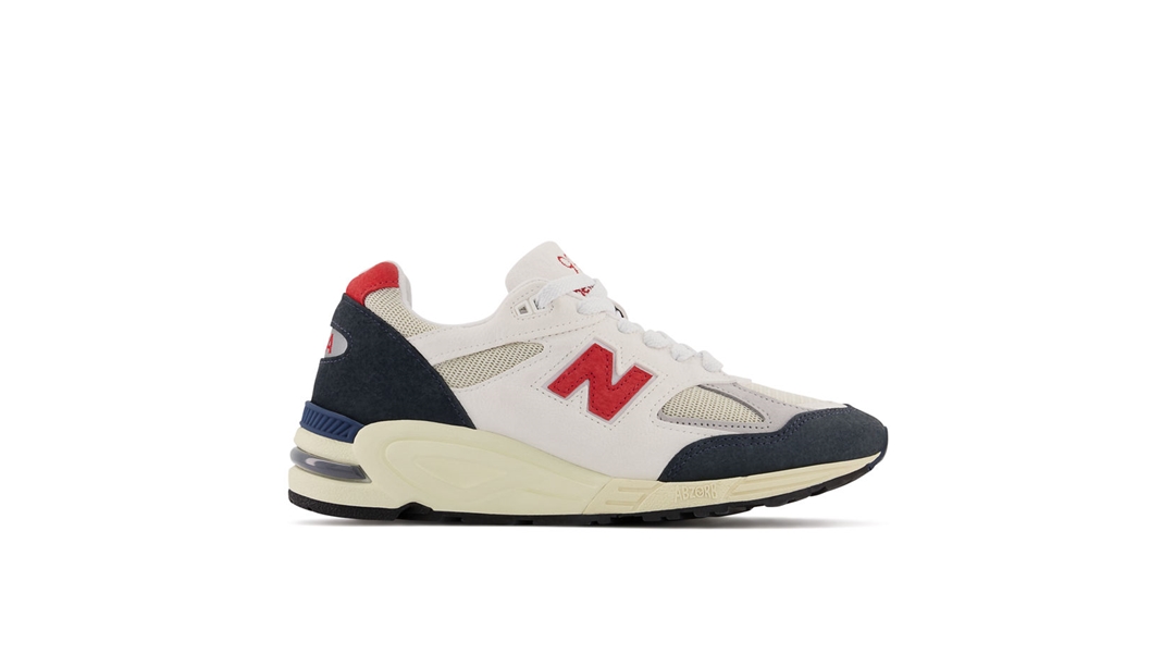 【国内 8/25、9/1 発売】New Balance M990v2 TA2 “White/Red” Made in USA (ニューバランス メイドインUSA)