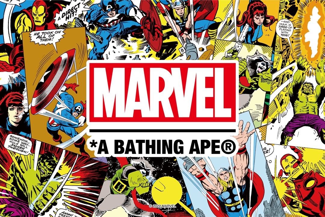 国内 9/4、11/25、12/11 発売】A BATHING APE BAPE STA × MARVEL (ア