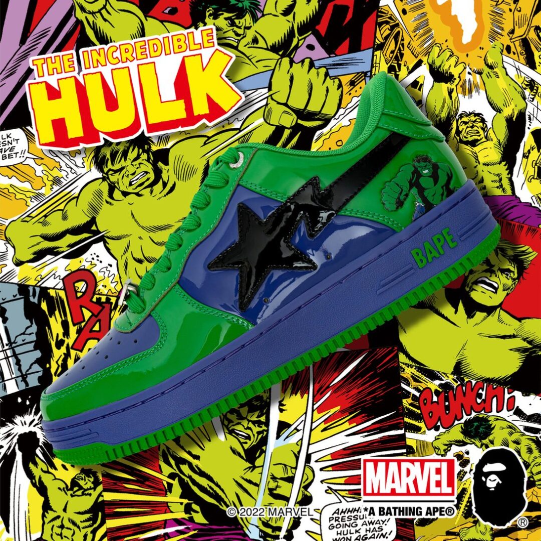 【国内 9/4、11/25、12/11 発売】A BATHING APE BAPE STA × MARVEL (ア ベイシング エイプ ベイプスタ マーベル)