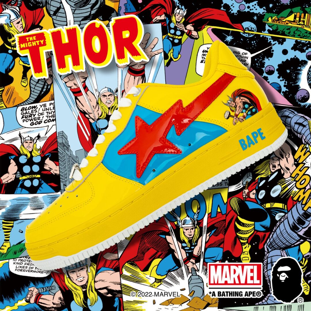 【国内 9/4、11/25、12/11 発売】A BATHING APE BAPE STA × MARVEL (ア ベイシング エイプ ベイプスタ マーベル)