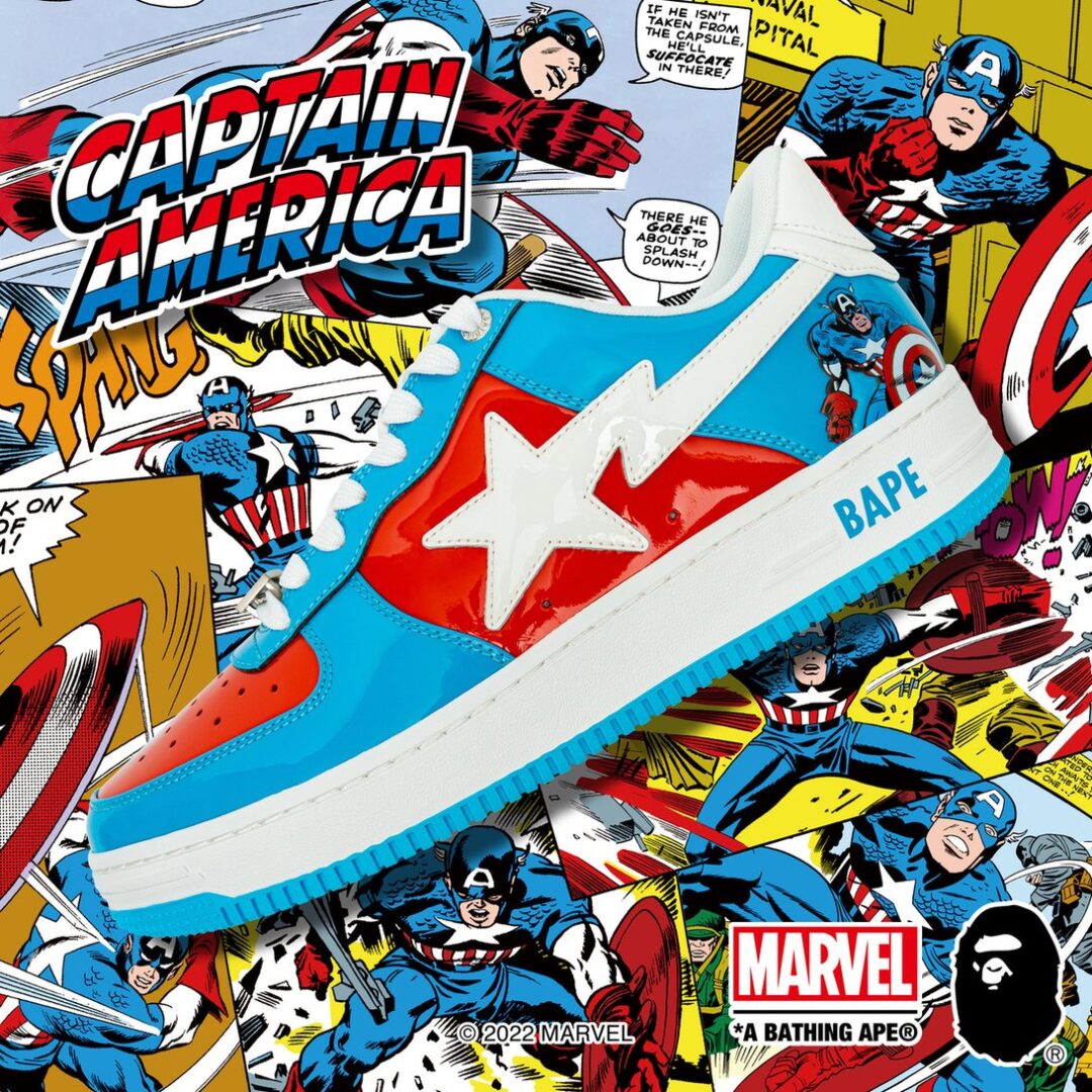 【国内 9/4、11/25、12/11 発売】A BATHING APE BAPE STA × MARVEL (ア ベイシング エイプ ベイプスタ マーベル)