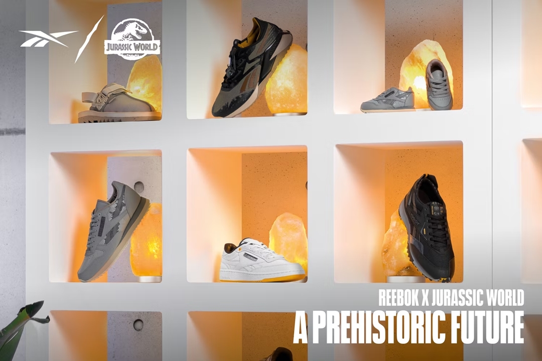 リーボック × 映画「ジュラシック・ワールド」シリーズコラボ第2弾「REEBOK × Jurassic World Dominion」が8/25 発売 (リーボック)