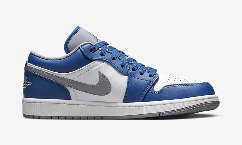 【国内 1/21 発売】ナイキ エア ジョーダン 1 ロー “ホワイト/ブルー/グレー” (NIKE AIR JORDAN 1 LOW “White/Blue/Grey”) [553558-412]