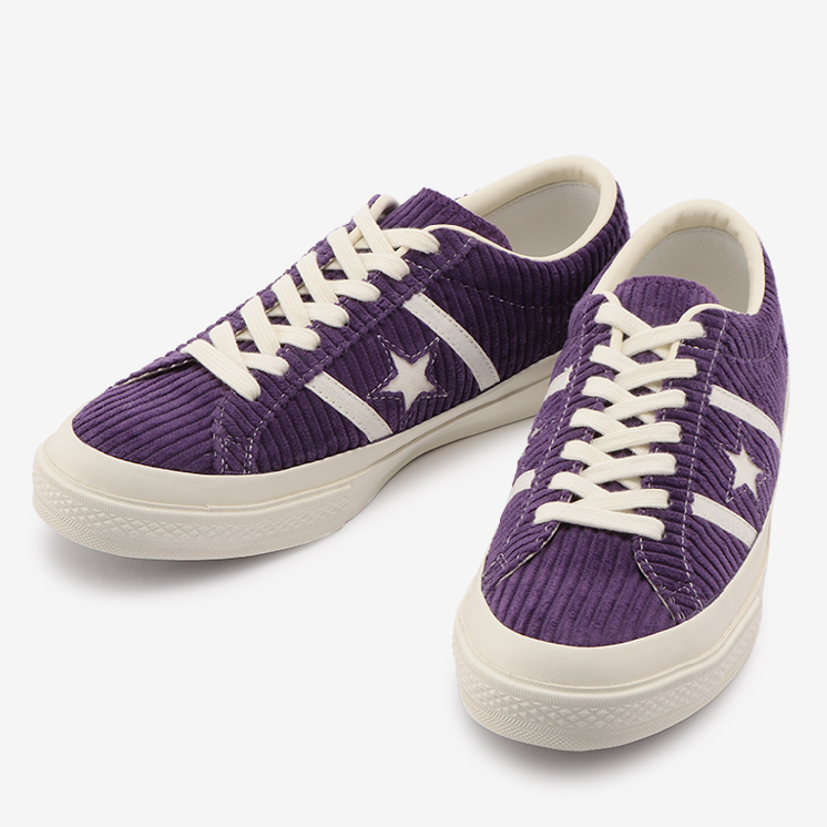 8/23 発売！初コーデュロイ素材をアッパーに採用した CONVERSE STAR&BARS CORDUROY “Purple/Black” (コンバース スター&バーズ コーデュロイ)