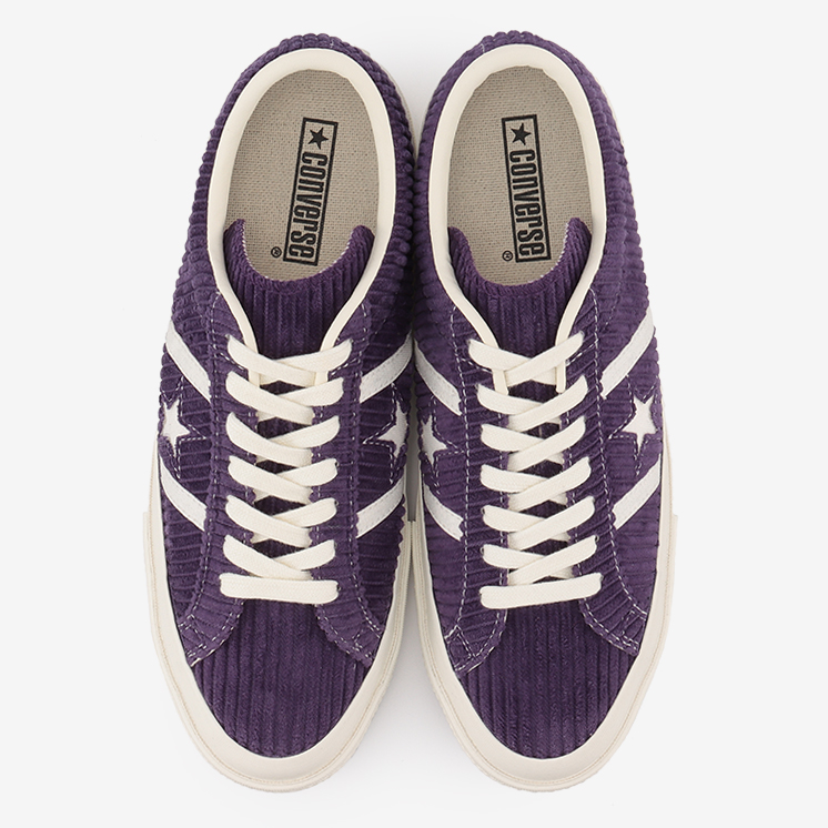 8/23 発売！初コーデュロイ素材をアッパーに採用した CONVERSE STAR&BARS CORDUROY “Purple/Black” (コンバース スター&バーズ コーデュロイ)