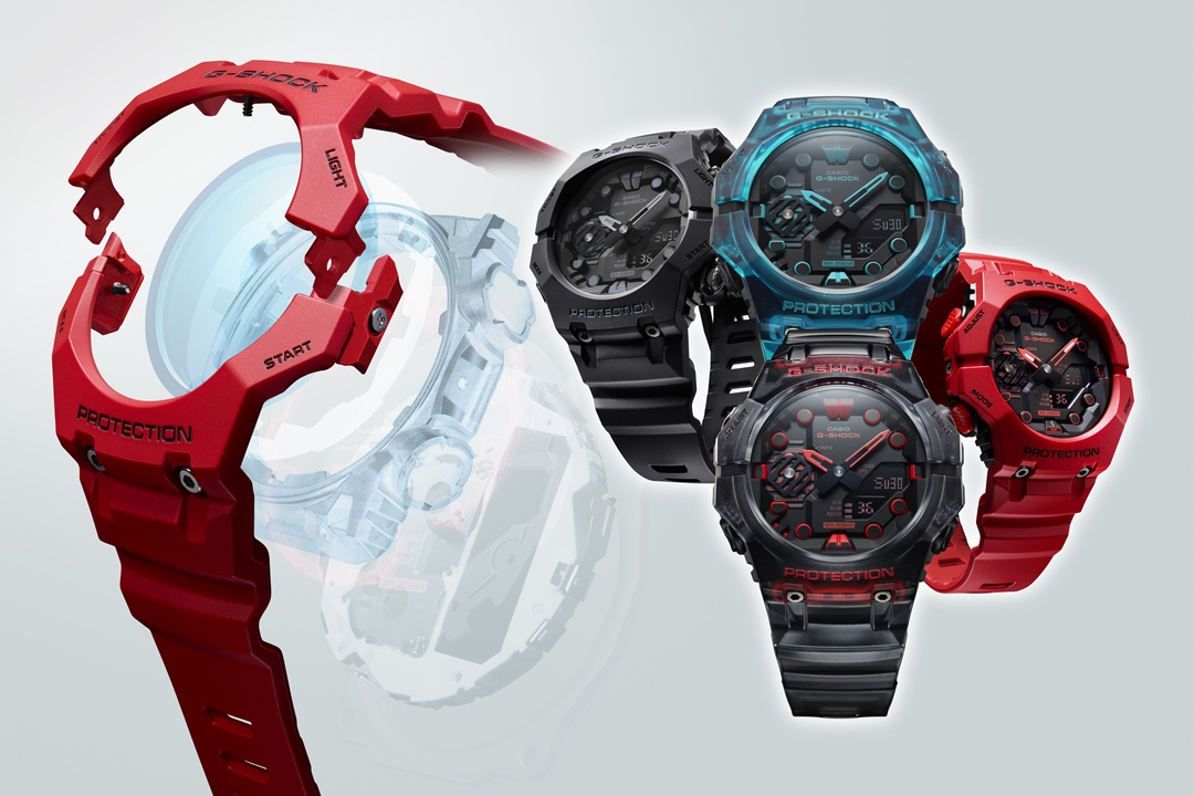 “G-SHOCK”からベゼルとバンドが一体となった新構造の「GA-B001 / B001G」4モデルが9/23 発売 (Gショック ジーショック)