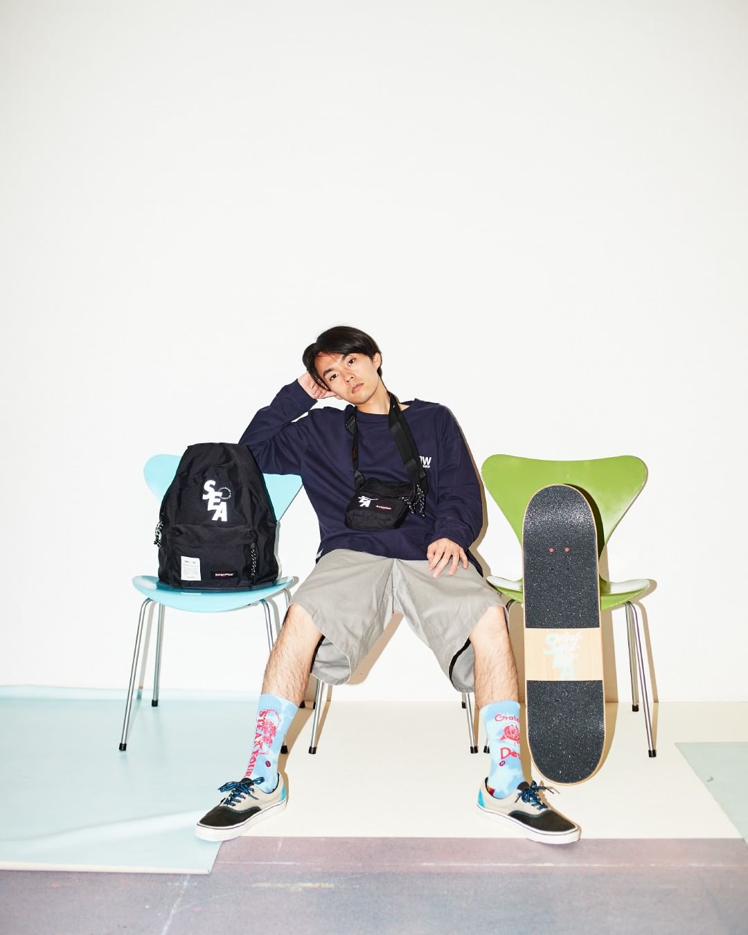 新作 EASTPAK X WIND AND SEA ショルダーバッグ BLACK