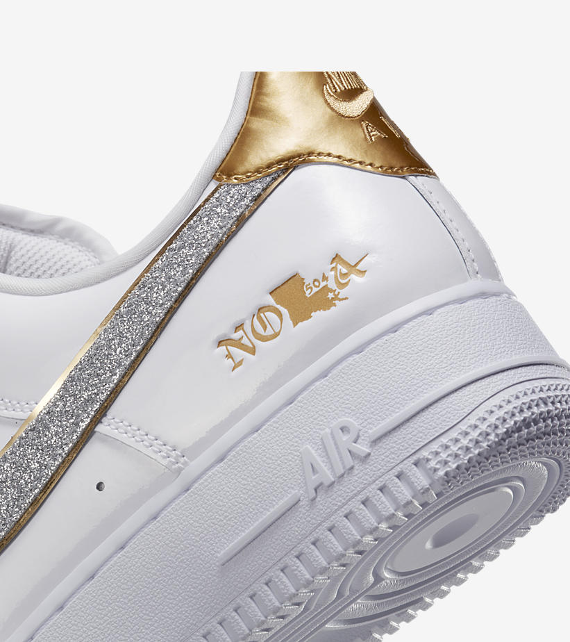 海外 10/27 発売予定！ナイキ エア フォース 1 ロー “ノラ/ホワイト/ゴールド” (NIKE AIR FORCE 1 LOW “NOLA/White/Gold”) [DZ5425-100/DZ5292-100]