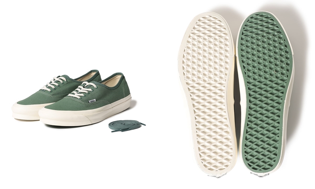 9月上旬 発売！VANS VAULT x Pilgrim Surf+Supply AUTHNTIC LX “Green/Marshmallow” (バンズ ヴォルト ピルグリム サーフ+サプライ オーセンティック “グリーン/マシュマロ”)