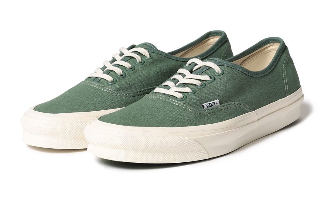 9月上旬 発売！VANS VAULT x Pilgrim Surf+Supply AUTHNTIC LX “Green/Marshmallow” (バンズ ヴォルト ピルグリム サーフ+サプライ オーセンティック “グリーン/マシュマロ”)