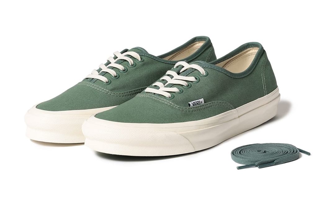 9月上旬 発売！VANS VAULT x Pilgrim Surf+Supply AUTHNTIC LX “Green/Marshmallow” (バンズ ヴォルト ピルグリム サーフ+サプライ オーセンティック “グリーン/マシュマロ”)