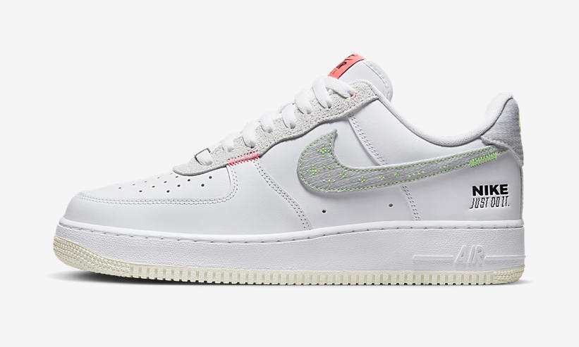 2022年 発売予定！ナイキ エア フォース 1 ロー “ジャストドイットステッチ/ホワイト” (NIKE AIR FORCE 1 LOW “Just Do It Stitch/White”) [FB1853-111]