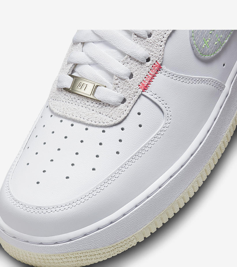 2022年 発売予定！ナイキ エア フォース 1 ロー “ジャストドイットステッチ/ホワイト” (NIKE AIR FORCE 1 LOW “Just Do It Stitch/White”) [FB1853-111]