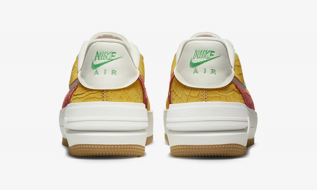 【発売予定】ナイキ エア フォース 1 ロー プラットフォーム “セイル/イエローオークル/グリーンショック” (NIKE AIR FORCE 1 LOW PLTAFORM/PLT.AF.ORM “Sail/Yellow Ocher/Green Shock”) [DX3209-133]