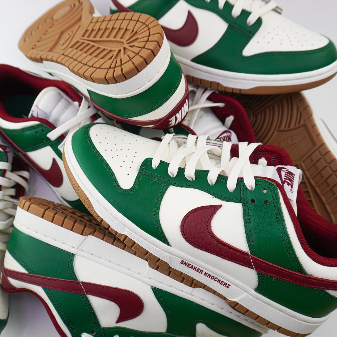 海外 10/1 発売予定！ナイキ ダンク ロー “ゴージグリーン/ホワイト/チームレッド” (NIKE DUNK LOW “Gorge Green/White/Team Red”) [FB7160-161]