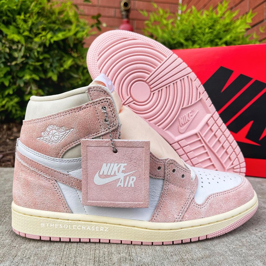 W AIR JORDAN 1 RETRO HI OG ウォッシュドピンク | www ...