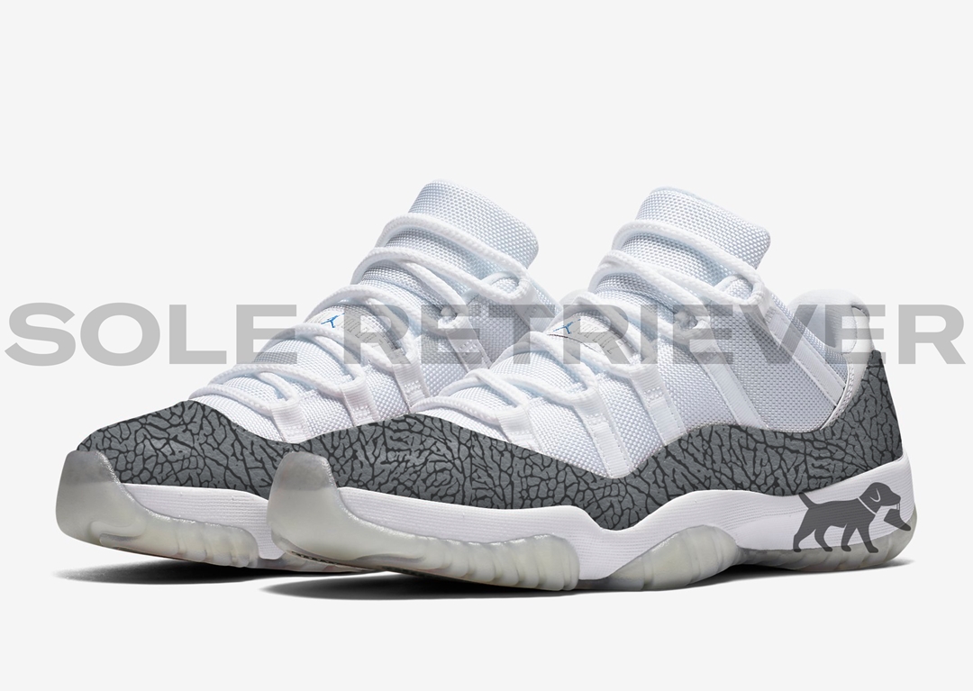 【国内 4/1 発売】ナイキ エア ジョーダン 11 レトロ ロー “エレファントプリント/セメントグレー” (NIKE AIR JORDAN 11 RETRO LOW “Elephant Print/Cement Grey”) [AV2187-140]