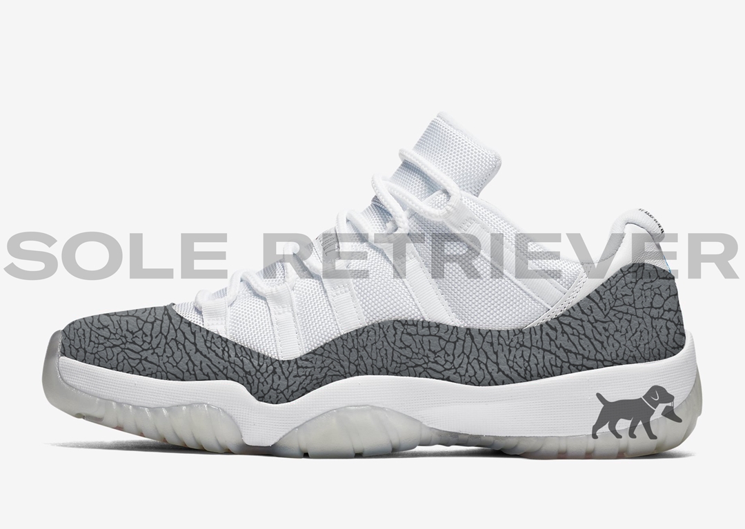 【国内 4/1 発売】ナイキ エア ジョーダン 11 レトロ ロー “エレファントプリント/セメントグレー” (NIKE AIR JORDAN 11 RETRO LOW “Elephant Print/Cement Grey”) [AV2187-140]