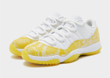 【国内 5/11 発売】ナイキ ウィメンズ エア ジョーダン 11 レトロ ロー “イエロースネーク” (NIKE WMNS AIR JORDAN 11 RETRO LOW “Yellow Python”) [AH7860-107]