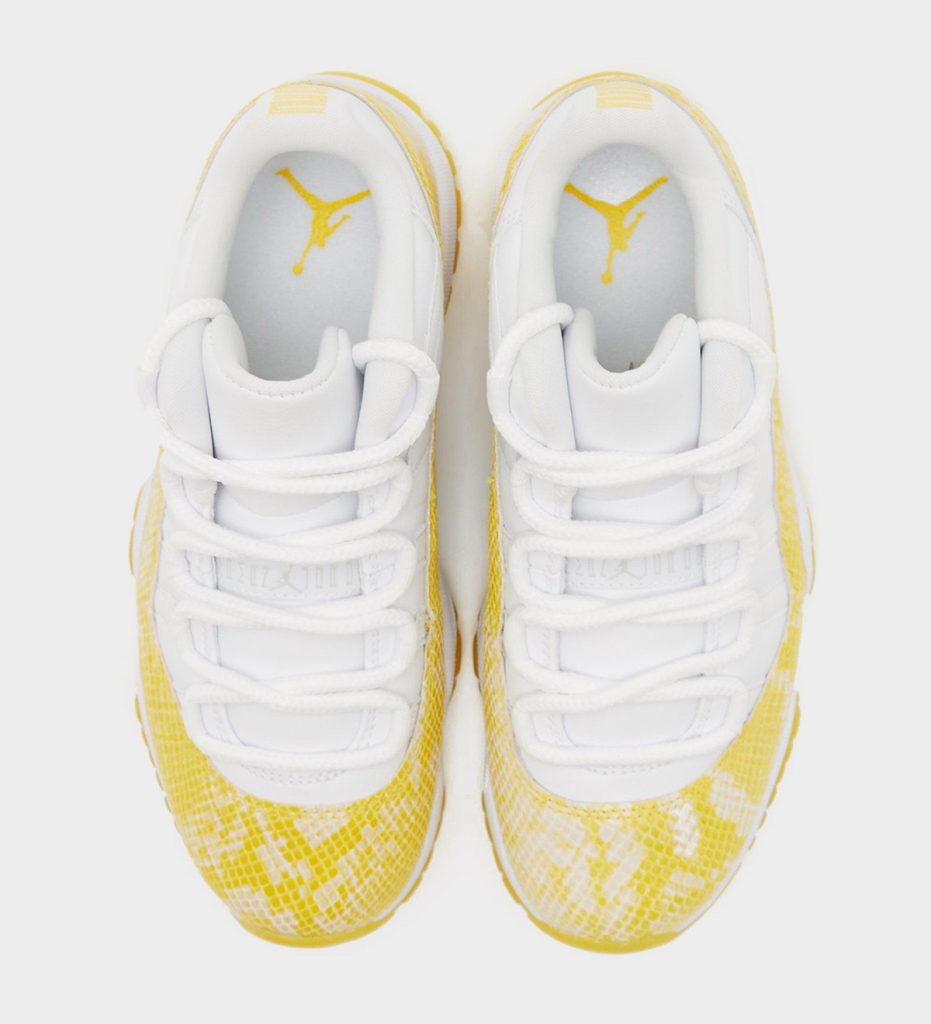 【国内 5/11 発売】ナイキ ウィメンズ エア ジョーダン 11 レトロ ロー “イエロースネーク” (NIKE WMNS AIR JORDAN 11 RETRO LOW “Yellow Python”) [AH7860-107]