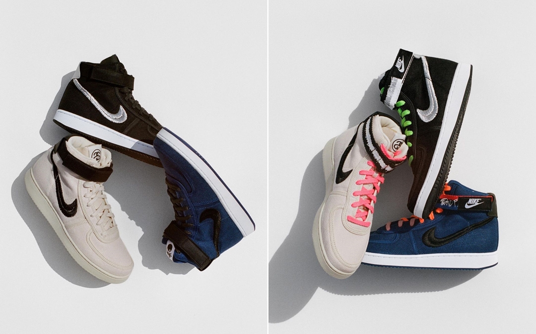 国内 6/10、6/15 発売予定】STUSSY x NIKE VANDAL HIGH SP 3カラー