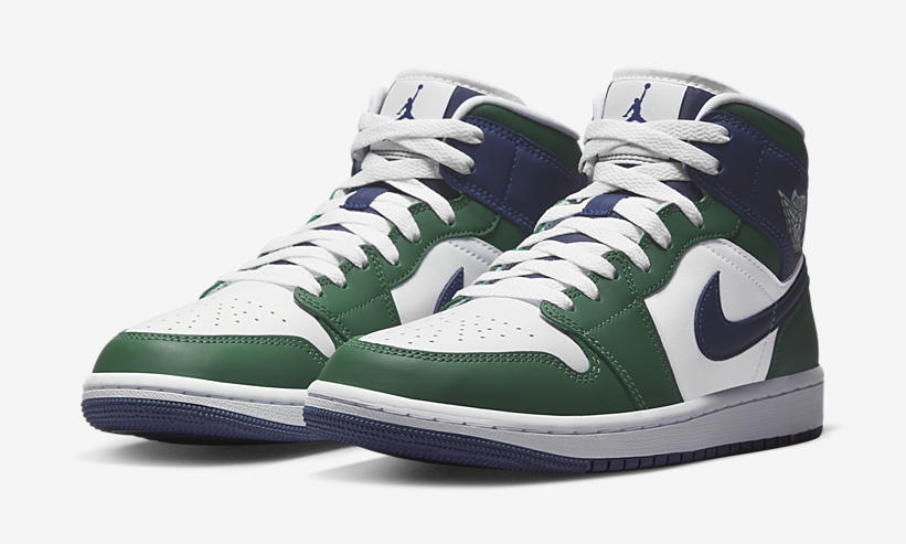 2022年 発売予定！ナイキ エア ジョーダン 1 ミッド “ホワイト/ネイビー/グリーン” (NIKE AIR JORDAN 1 MID “White/Navy/Green”) [DZ5326-300]