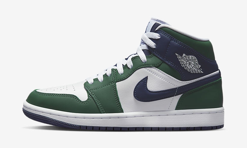 2022年 発売予定！ナイキ エア ジョーダン 1 ミッド “ホワイト/ネイビー/グリーン” (NIKE AIR JORDAN 1 MID “White/Navy/Green”) [DZ5326-300]