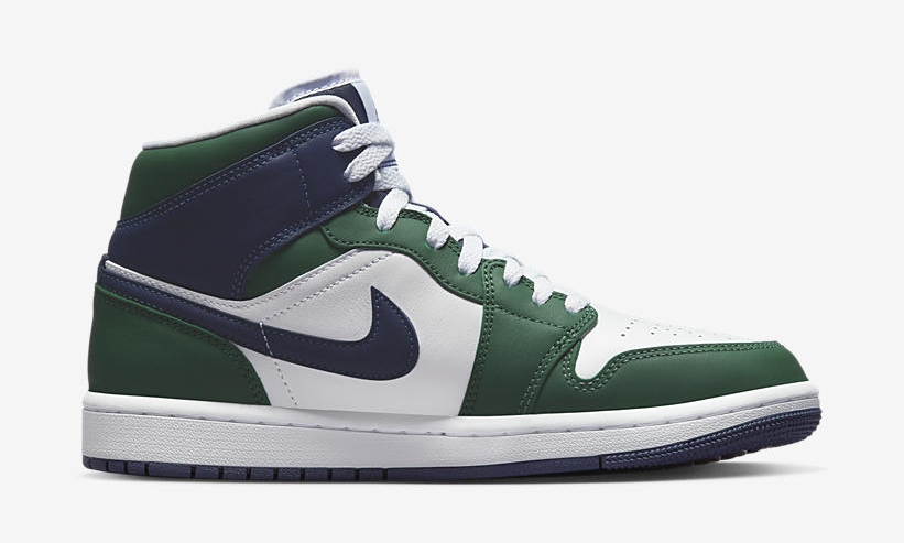 2022年 発売予定！ナイキ エア ジョーダン 1 ミッド “ホワイト/ネイビー/グリーン” (NIKE AIR JORDAN 1 MID “White/Navy/Green”) [DZ5326-300]