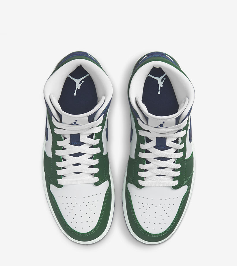 2022年 発売予定！ナイキ エア ジョーダン 1 ミッド “ホワイト/ネイビー/グリーン” (NIKE AIR JORDAN 1 MID “White/Navy/Green”) [DZ5326-300]