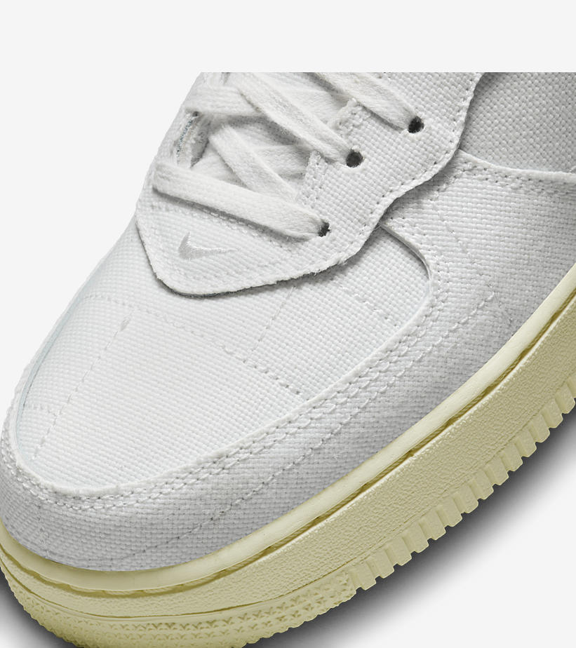 【国内 11/15 発売】ナイキ エア フォース 1 ミッド “ホワイトキャンバス” (NIKE AIR FORCE 1 MID “White Canvas”) [DZ4866-121]