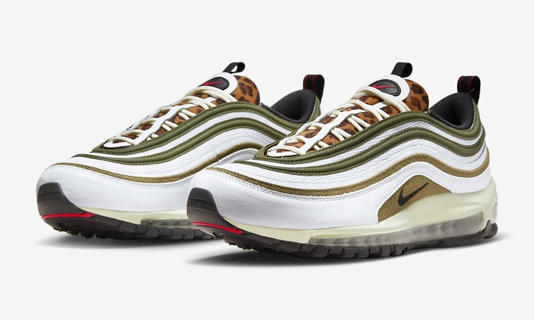 海外発売！ナイキ エア マックス 97 “レオパードタン/ホワイト” (NIKE AIR MAX 97 “Leopard Tongue/White”) [DX8973-100]