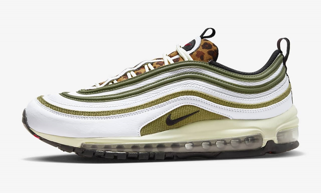 海外発売！ナイキ エア マックス 97 “レオパードタン/ホワイト” (NIKE AIR MAX 97 “Leopard Tongue/White”) [DX8973-100]