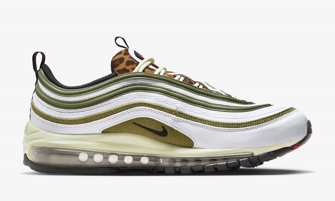 海外発売！ナイキ エア マックス 97 “レオパードタン/ホワイト” (NIKE AIR MAX 97 “Leopard Tongue/White”) [DX8973-100]