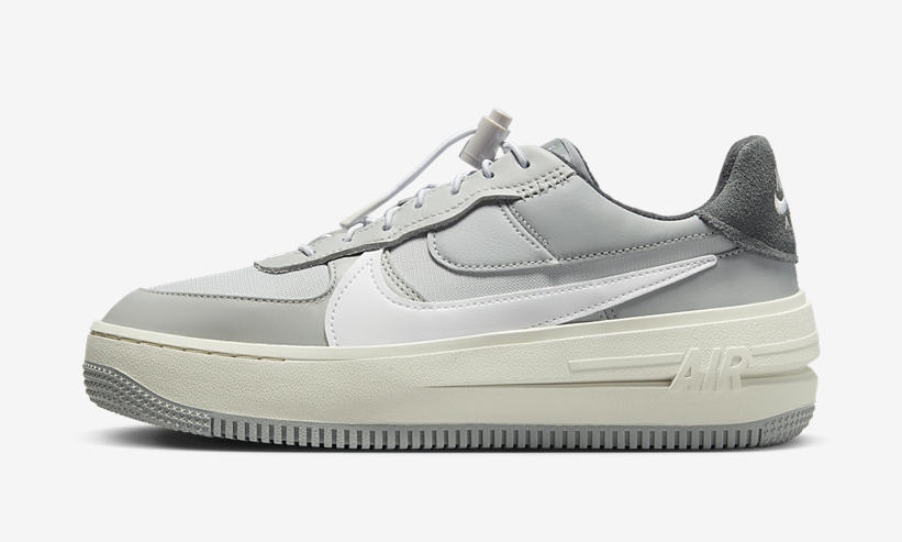 【国内 10/16 発売】ナイキ エア フォース 1 ロー プラットフォーム “グレー/ホワイト” (NIKE AIR FORCE 1 LOW PLTAFORM/PLT.AF.ORM “Grey/White”) [DZ4985-097]