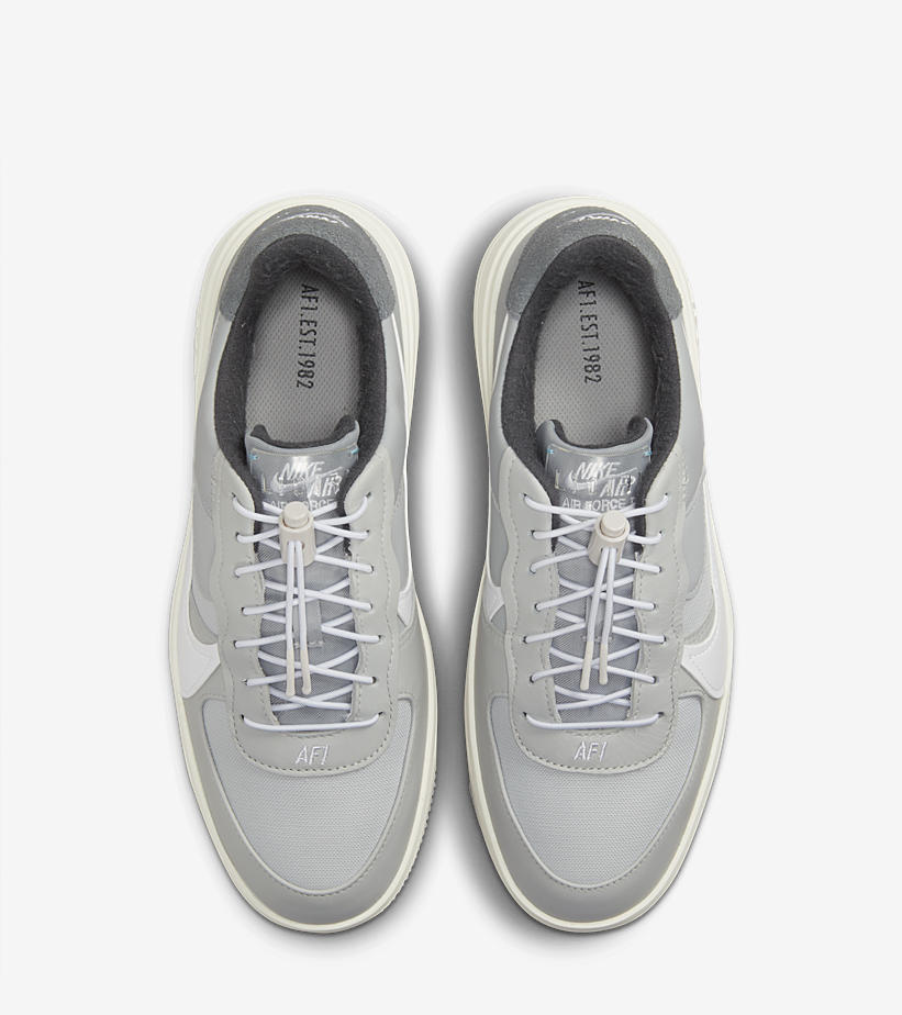 【国内 10/16 発売】ナイキ エア フォース 1 ロー プラットフォーム “グレー/ホワイト” (NIKE AIR FORCE 1 LOW PLTAFORM/PLT.AF.ORM “Grey/White”) [DZ4985-097]