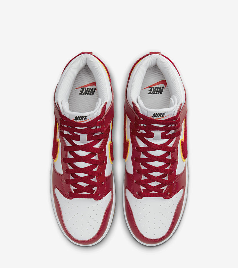 2022年 発売予定！ナイキ ダンク ハイ “シェニールスウッシュ/ホワイト/ジムレッド” (NIKE DUNK HIGH “Chenille Swoosh/White/Gym Red”) [DR8805-101]