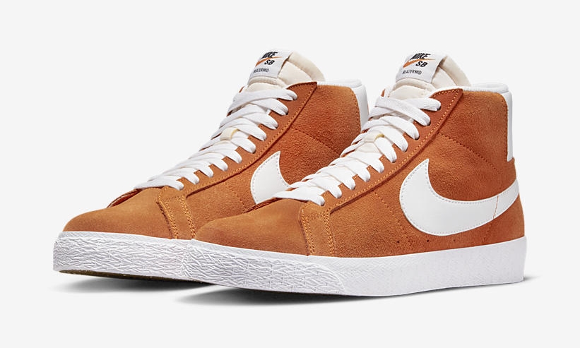 海外発売！ナイキ SB ズーム ブレーザー ミッド “セフティオレンジ/ホワイト” (NIKE SB ZOOM BLAZER MID “Safety Orange/White”) [864349-800]