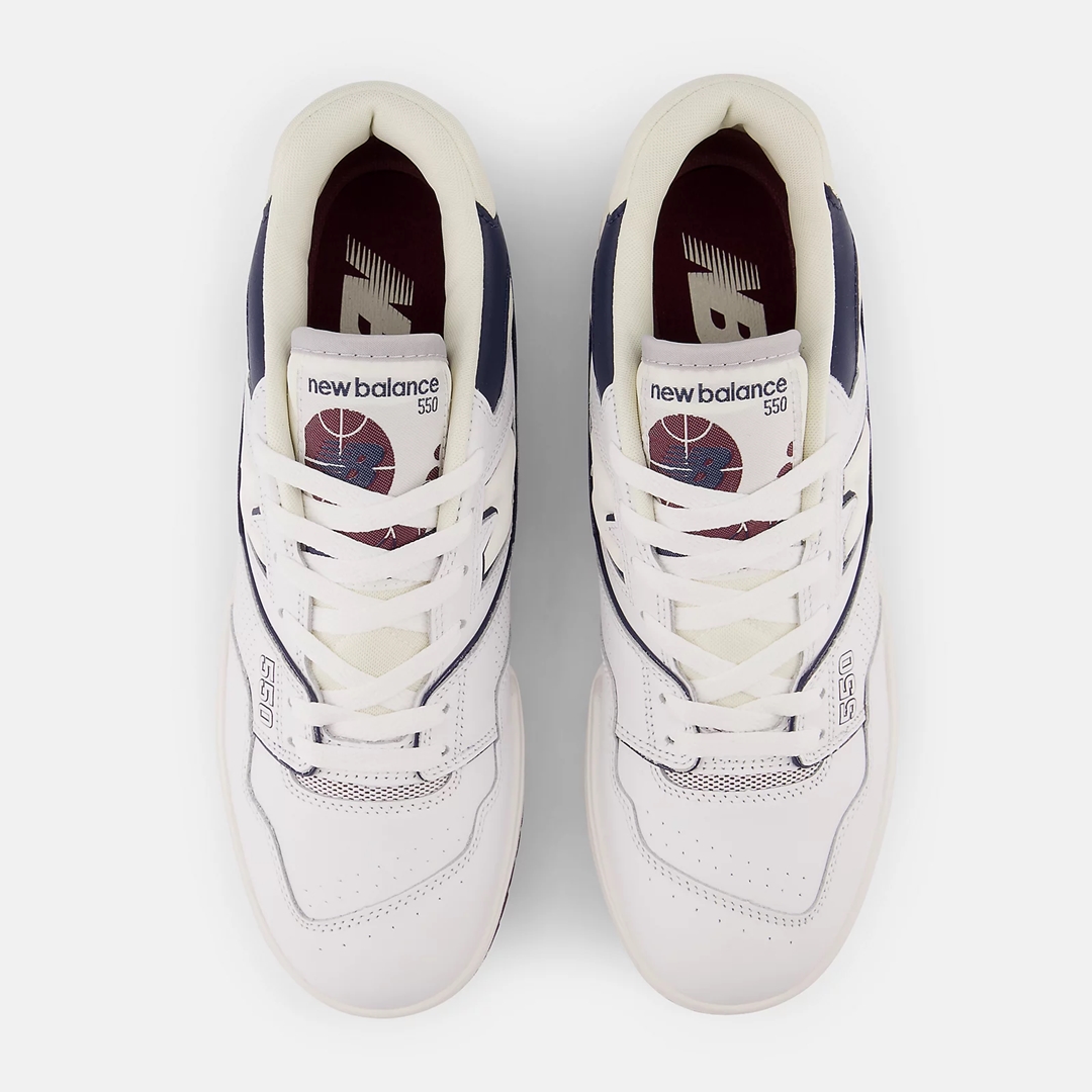 【国内 10/14 発売】New Balance BB550 PWB “White/Burgundy” (ニューバランス)