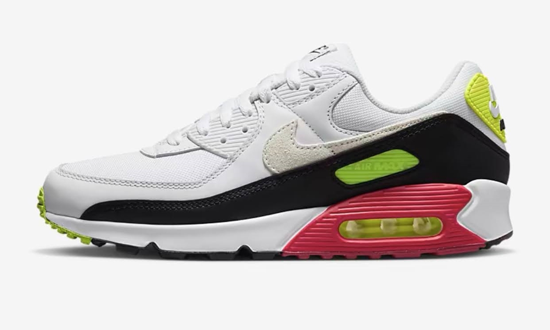 【国内 9/17 発売】ナイキ エア マックス 90 “ホワイト/ボルト/ラッシュピンク” (NIKE AIR MAX 90 “White/Volt/Rush Pink”) [DQ4071-100]