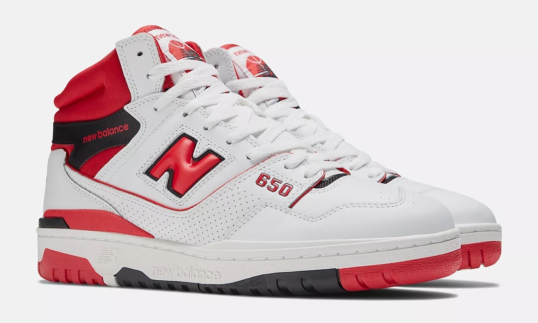 【国内 9/15 発売】New Balance BB650 RWR “White/Red” (ニューバランス)