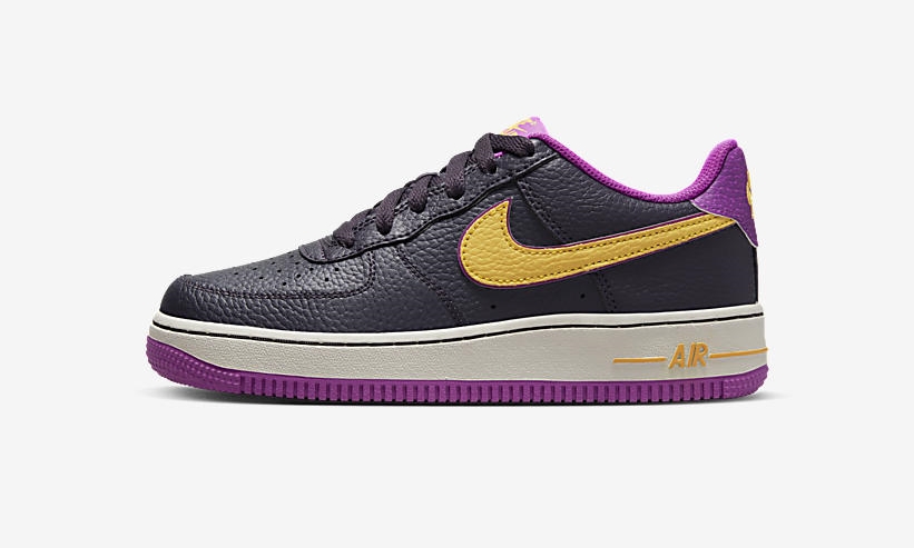 2022年 発売予定！ナイキ GS エア フォース 1 ロー “レイカーズオルタネイト” (NIKE GS AIR FORCE 1 LOW “Lakers Alternate”) [DX5805-500]