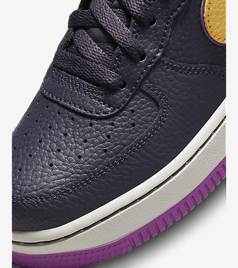 2022年 発売予定！ナイキ GS エア フォース 1 ロー “レイカーズオルタネイト” (NIKE GS AIR FORCE 1 LOW “Lakers Alternate”) [DX5805-500]