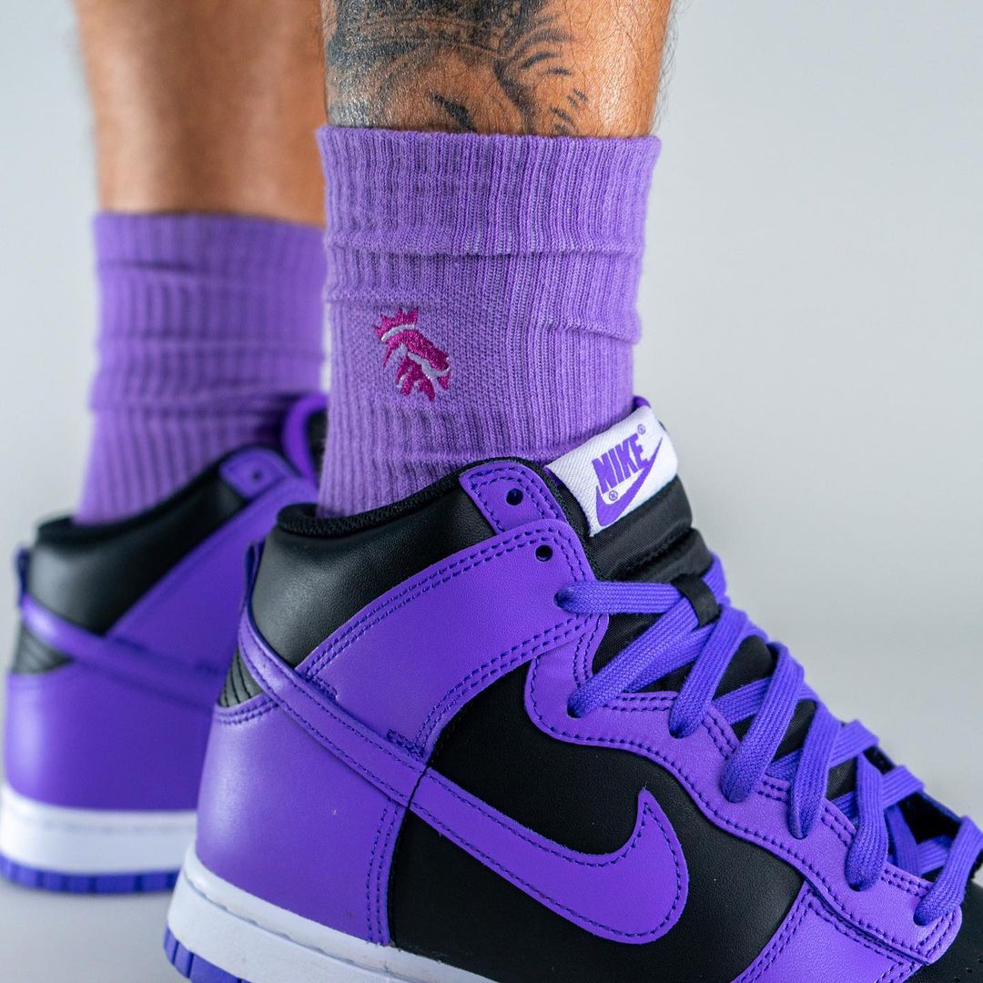 【国内 1/2 発売】ナイキ ダンク ハイ “ブラック/サイキックパープル/ホワイト” (NIKE DUNK HIGH “Black/Psychic Purple/White”) [DV0829-500]