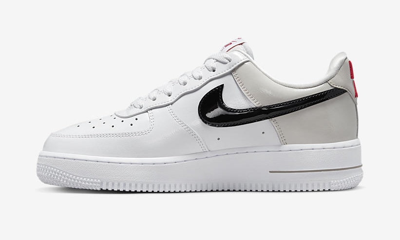 2022年 発売予定！ナイキ エア フォース 1 ロー “パテントスウッシュ/ホワイト” (NIKE AIR FORCE 1 LOW “Patent Swoosh/White”) [DQ7570-001]