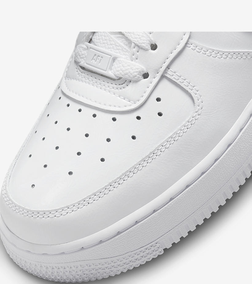 2022年 発売予定！ナイキ エア フォース 1 ロー “パテントスウッシュ/ホワイト” (NIKE AIR FORCE 1 LOW “Patent Swoosh/White”) [DQ7570-001]