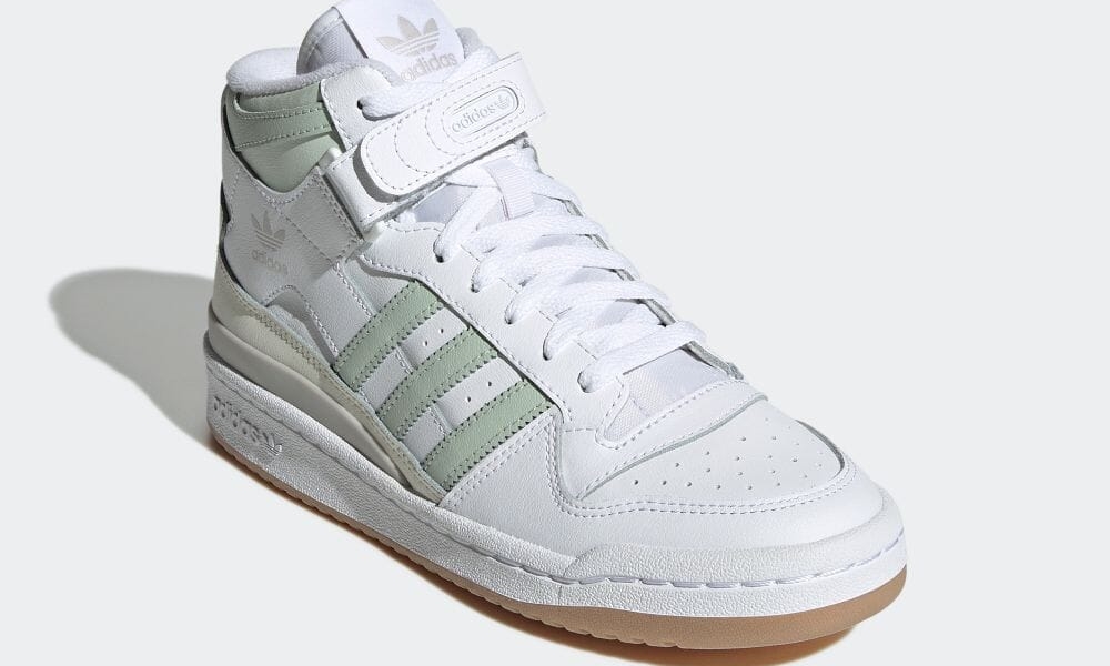 【国内 9/15 発売】adidas Originals FORUM MID “White/Linen Green/Gum” (アディダス オリジナルス フォーラム ミッド “ホワイト/リネングリーン/ガム”) [GX4578]