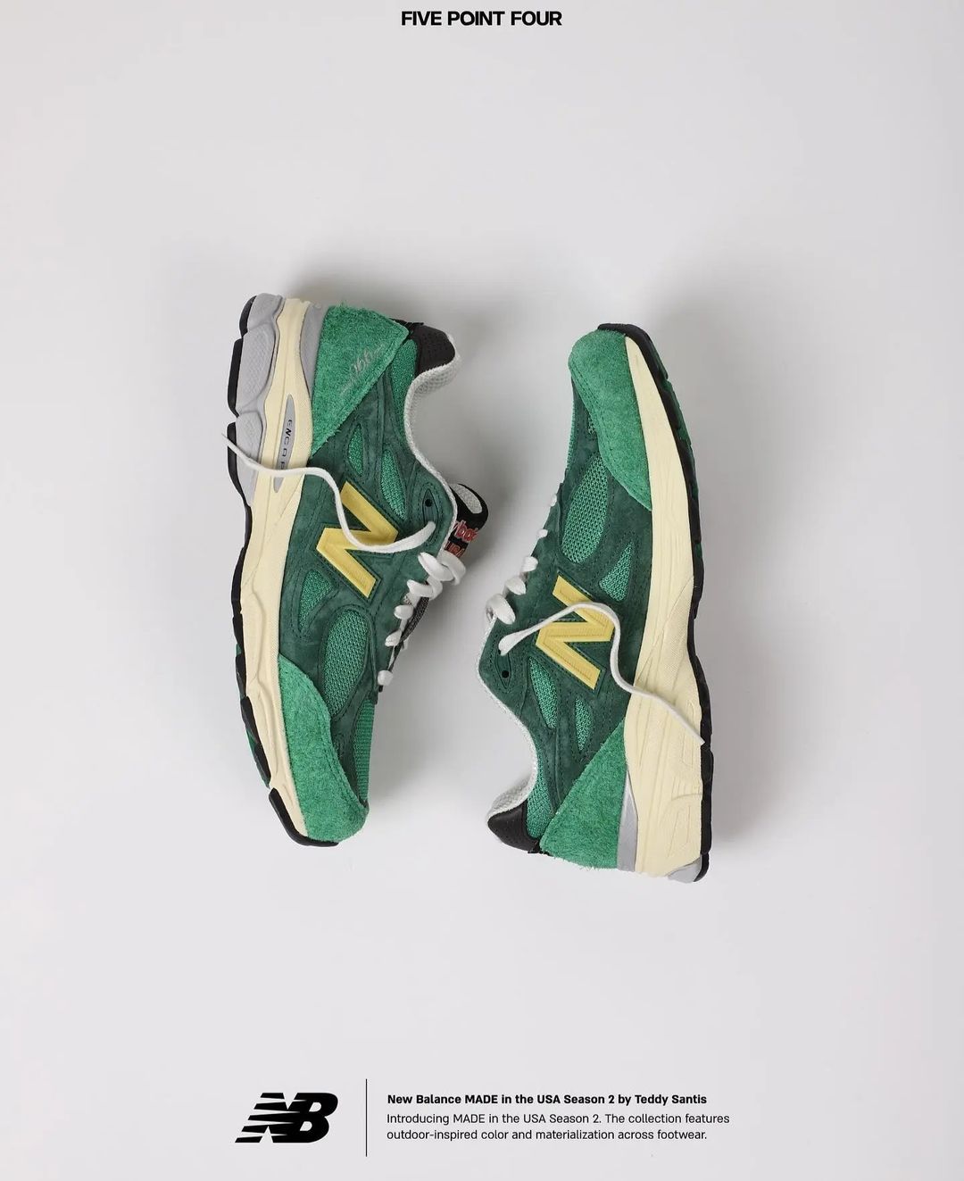 【国内 3/30 発売】New Balance M990v3 GG3 “Green/Yellow” Made in USA (ニューバランス メイドインUSA)