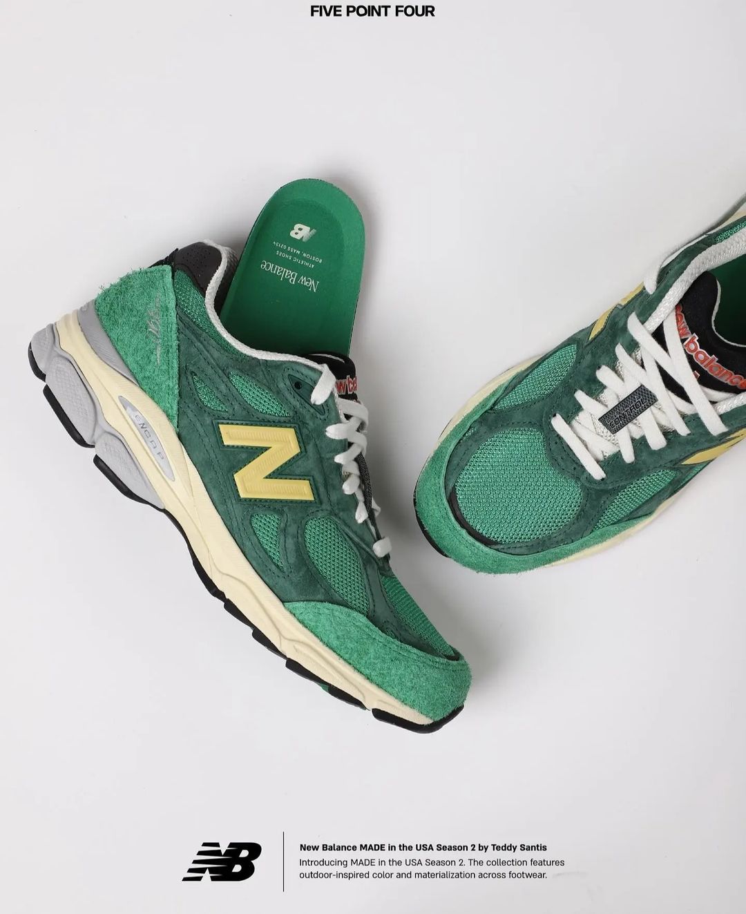 【国内 3/30 発売】New Balance M990v3 GG3 “Green/Yellow” Made in USA (ニューバランス メイドインUSA)