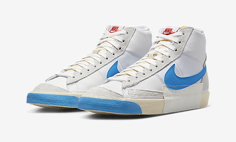 2022年 発売予定！ナイキ ブレーザー ミッド 77 “リマースタード/ホワイト/フォトブルー” (NIKE BLAZER MID 77 “Remastered/White/Photo Blue”) [DQ7673-102]