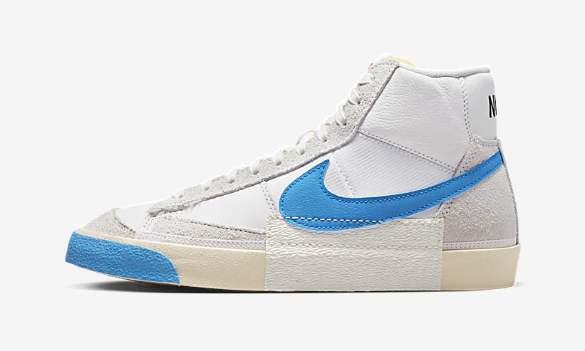 2022年 発売予定！ナイキ ブレーザー ミッド 77 “リマースタード/ホワイト/フォトブルー” (NIKE BLAZER MID 77 “Remastered/White/Photo Blue”) [DQ7673-102]